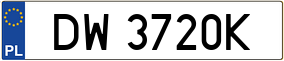 Truck License Plate